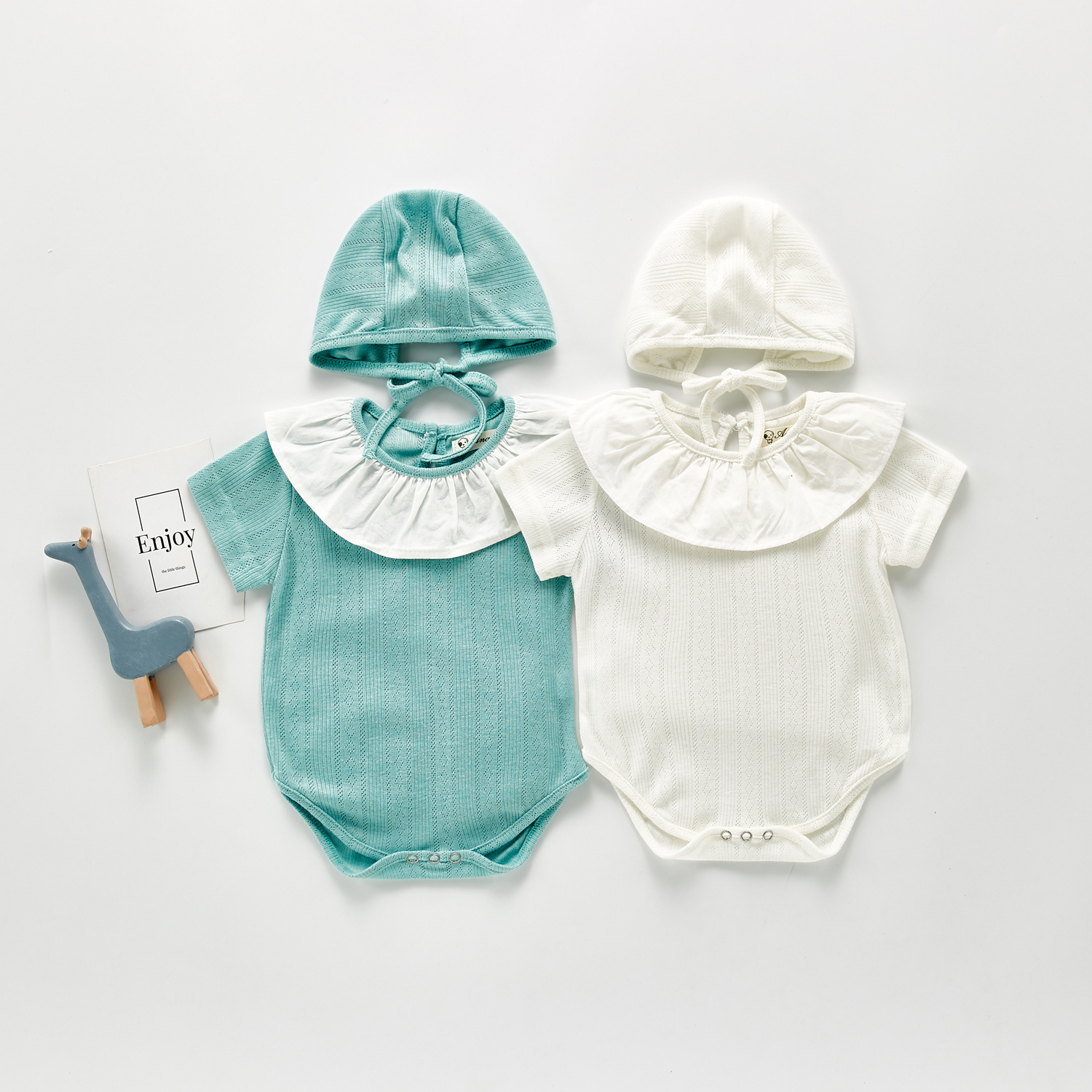 newborn baby garments short sleeve baby plain cotton rompers Wholesale