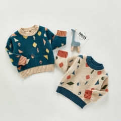 Comfortable breathable warm cartoon children's sweater wholesale