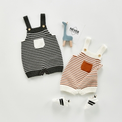factory supplier good price 100% cotton knitted baby spring and autumn romper wholesale