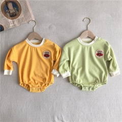 Factory Price Wholesale Newborn Infant Baby Girl Long Sleeve Romper with long pants sets