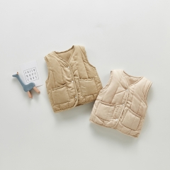 Children Boutique Cotton Autumn Winter Lovely Kid Warm Vest Wholesale