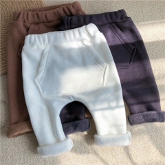 0-24 months 100% cotton plain color baby harem pants wholesale
