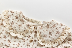 floral prints new design custom labels spring girl children rompers wholesale
