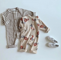 Baby Clothes Romper 2021 waffle pattern fiber beautiful print 0-24 Months bodysuit Wholesale