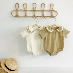Infant Kids Baby Girls Rompers Summer Short Sleeves Boys Baby Bodysuits Wholesale