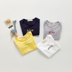 korea romper baby bodysuit INS hot sell short sleeve baby bodysuit wholesale Infant cotton summer clothes wholesale