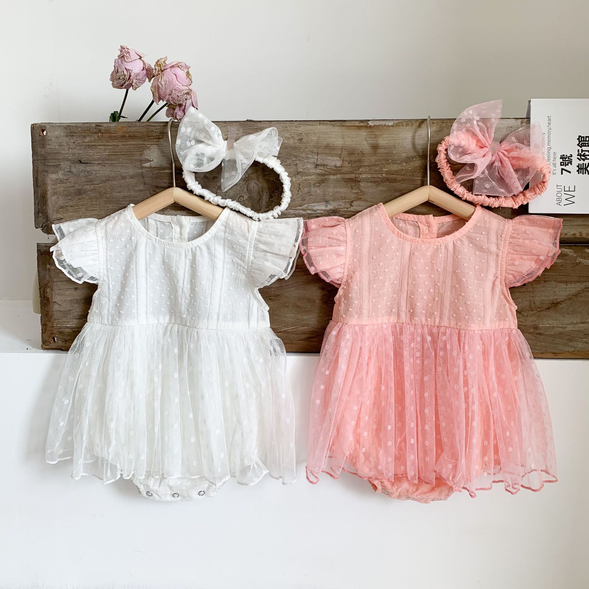 Lace & Tulle Baby Dress - Mint main image 0