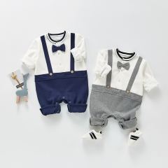 Baby Boy False Condole Belt Romper Wholesale