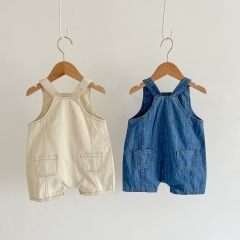 Baby Girl 2-piece Cowboy Overalls Combo Hat In Sets Wholesale