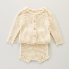 Baby Boy Knitted Sweater Coat Combo Short Pants In Sets Wholesale