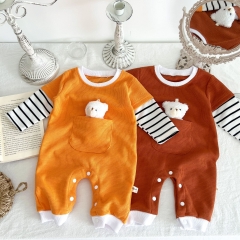 Infant Baby Color Patchwork Long Jumpsuit Wholesale