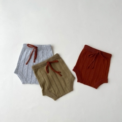 Infant Baby Girl Kntting Short High Waist Pants Wholesale