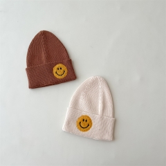 Infant Baby Girls Smile Pattern Knitting Hat Wholesale