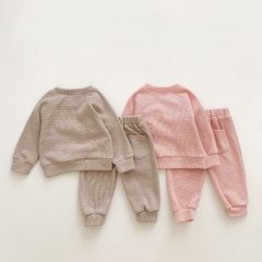 Infant Baby Unisex Cartoon Pattern Long-sleeved Top Combo Long Pants In Sets Wholesale