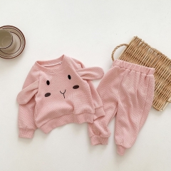 Infant Baby Unisex Cartoon Pattern Long-sleeved Top Combo Long Pants In Sets Wholesale