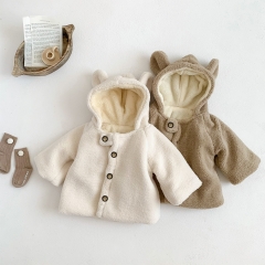 Infant Baby Cartoon Pattern Winter Hoodie Coat Wholesale
