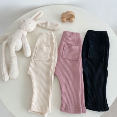 Infant Baby Pit Bar Solid Pants Wholesale