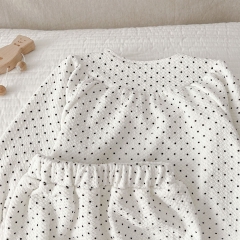 Infant Baby Girl Polka Dot Pattern Long Sleeve Tops Combo Shorts Sets Wholesale