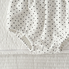 Infant Baby Girl Polka Dot Pattern Long Sleeve Tops Combo Shorts Sets Wholesale