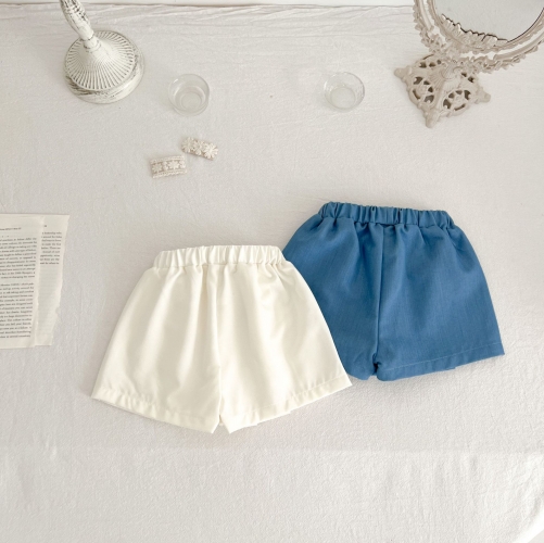 Infant Baby Girls Solid Denim Culottes Wholesale