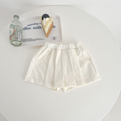 Infant Baby Girls Solid Denim Culottes Wholesale