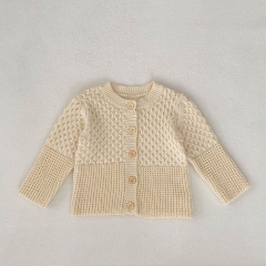 Infant Baby Long-sleeved Two Different Article Cardigan Wholesale