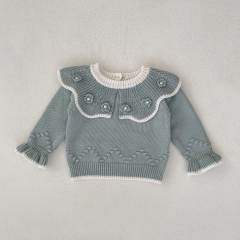 Infant Baby Unisex Handmade Louts Leaf combo Ball Design Pullover Wholesale