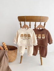 Ins 2023 New Arrival 2-pieces Sets Bears Head In Autumn Wholesale
