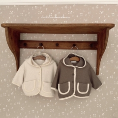 Infant Baby Unisex Hoodies Knit Cardigan Spring & Autumn Knitwear Wholesale