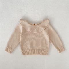 2023 New Autumn Infant Baby Girls Long Sleeve Knit Sweatersr Wholesale