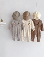 Infant Baby Unisex Knit Sweaters Combo Overalls In Sets Wholesale