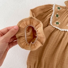 Baby Gilrs 2023 New Autumn Embroidery Long Sleeve One Piece Wholesale Baby Gilrs 2023 New Autumn Embroidery Long Sleeve One Piece Wholesale