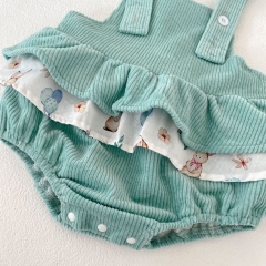 2023 Baby Girls Rabbit Design Shirt Combo Corduroy Romper In Sets Wholesale 2023 Baby Girls Rabbit Design Shirt Combo Corduroy Romper In Sets Wholesale