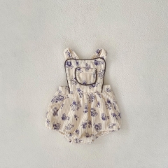 2023 Baby Girl Corduroy Jacquard Romper In Spring&Autumn Wholesale