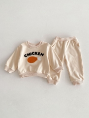 Ins New Arrival Infant Baby Boys Alphabet Long-sleeved Combo Pants In Sets In Spring Wholesale