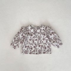 New Spring&Autumn Infant Baby Girls Jacquard Long-sleeved Top Combo Pants In Sets In New Spring Wholesale