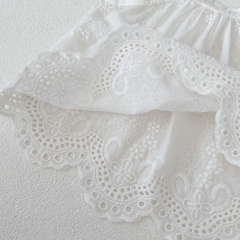 2024 Infant Baby Girls Laces Crewneck Sleeveless Tops With Shorts Sets In Summer Wholesale 2024 Infant Baby Girls Laces Crewneck Sleeveless Tops With Shorts Sets In Summer Wholesale