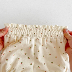 Ins New Spring Infant Baby Girls Jacquard Top Combo Short Pant In Sets Wholesale