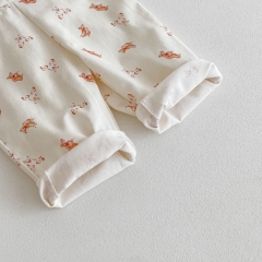 New Spring Ins Infant Baby Girls Laces Undershirt Combo Cartoons Overalls In Sets Wholesale New Spring Ins Infant Baby Girls Laces Undershirt Combo Cartoons Overalls In Sets Wholesale