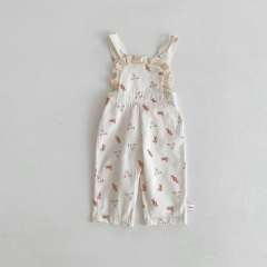 New Spring Ins Infant Baby Girls Laces Undershirt Combo Cartoons Overalls In Sets Wholesale New Spring Ins Infant Baby Girls Laces Undershirt Combo Cartoons Overalls In Sets Wholesale