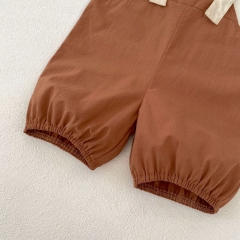 2024 New Summer Baby Unisex Little Bear Jumpsuit Combo T-shirt Sets Wholesale