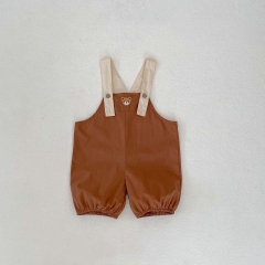 2024 New Summer Baby Unisex Little Bear Jumpsuit Combo T-shirt Sets Wholesale