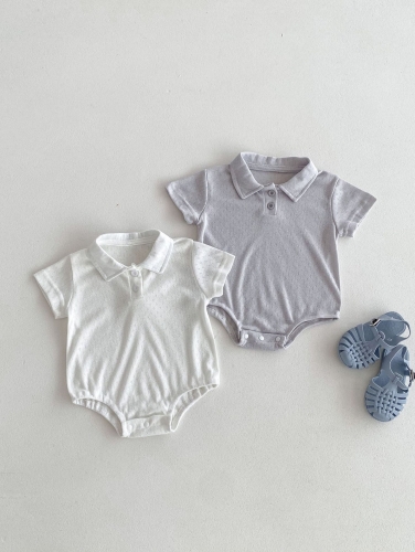 Infant Baby Unisex Solid Colors One Pieces In New Summer Wholesale