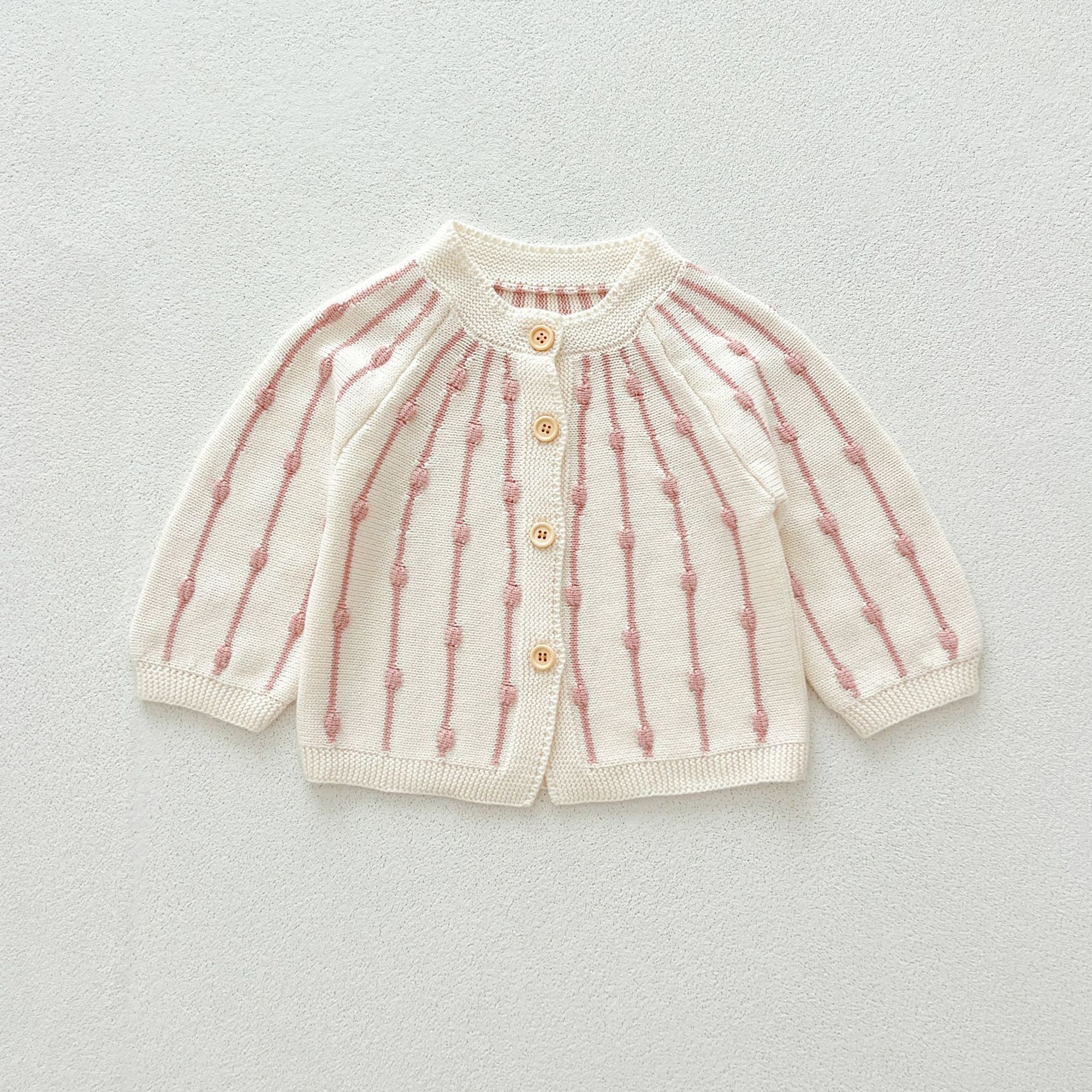 New Autumn Infant Baby Kids Girls Cotton Striped Long Sleeves Single