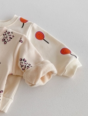2024 Autumn Infant Baby Unisex Simple Pattern Long Sleeves Pullover With Pants Casual Sets Wholesale 2024 Autumn Infant Baby Unisex Simple Pattern Long Sleeves Pullover With Pants Casual Sets Wholesale