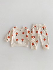 2024 Autumn Infant Baby Unisex Simple Pattern Long Sleeves Pullover With Pants Casual Sets Wholesale 2024 Autumn Infant Baby Unisex Simple Pattern Long Sleeves Pullover With Pants Casual Sets Wholesale
