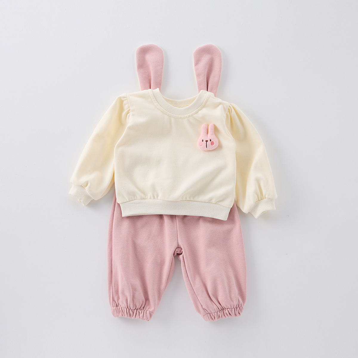 Spring Girls Insect Cartoon Top Pullover And Pants 2-Piece Set