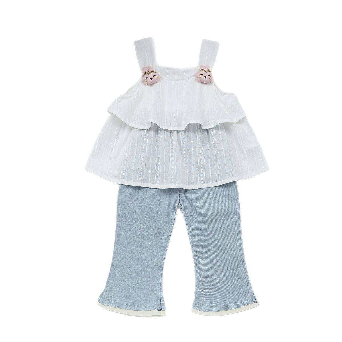 2025 Summer Infant Baby Girls Thin Rabbits Pattern Sleeveless Top Vest ...