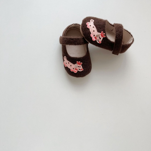 2025 New Autumn Infant Baby Puppy Cartoon Pattern Slip-resistant Toddler Shoes Wholesale