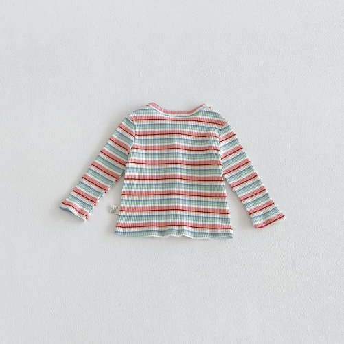 New Arrival Spring and Autumn Infant Baby Kids Girls Striped Pattern Long Sleeves Knitted Cardigan Wholesale